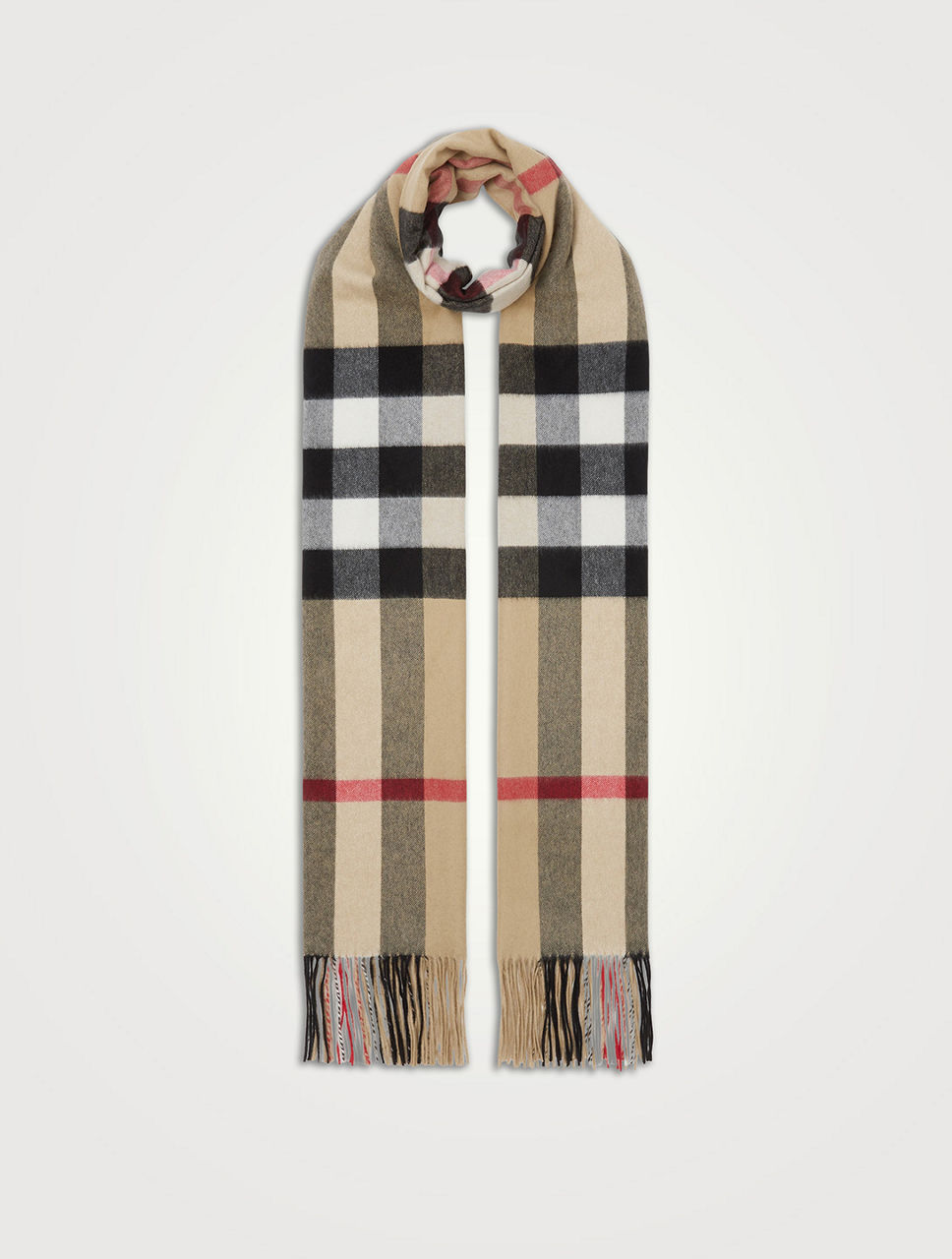 Burberry Reversible Check Cashmere Scarf - Neutrals