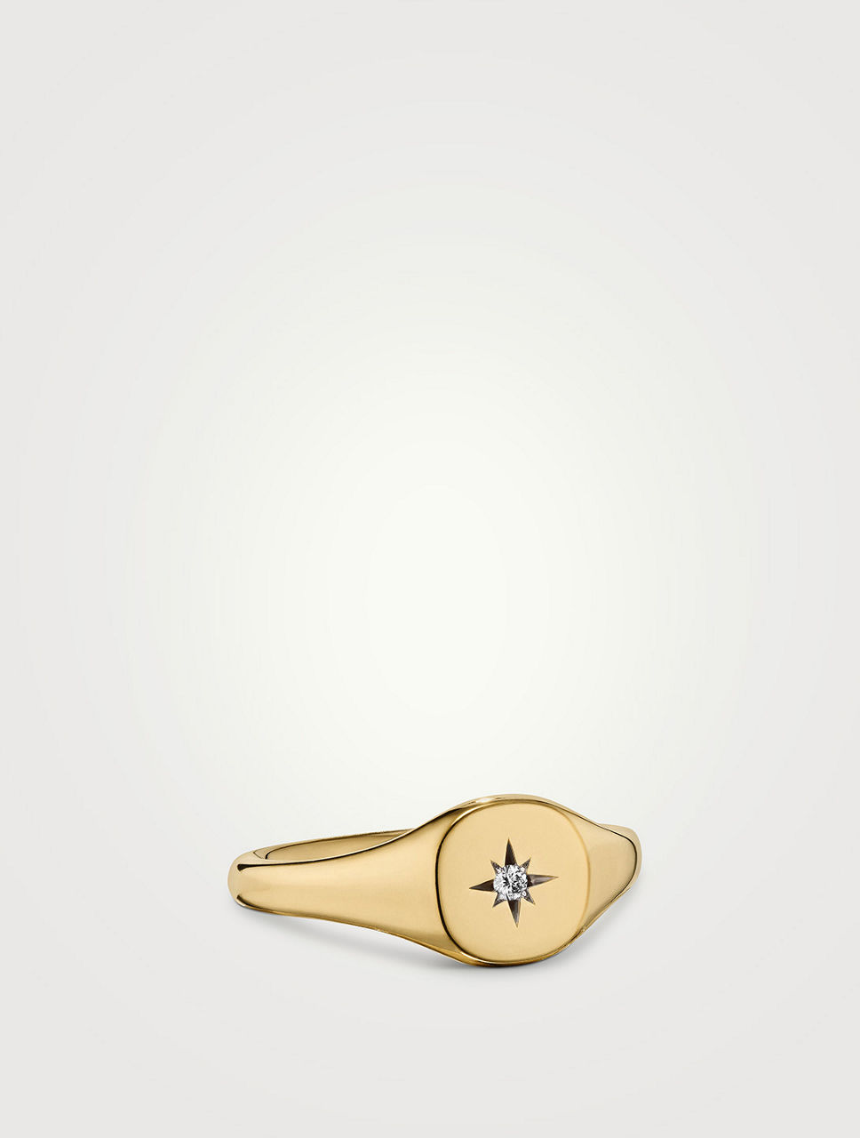 Cable Collectibles® Starset Pinky Ring 18k Yellow Gold With Diamond