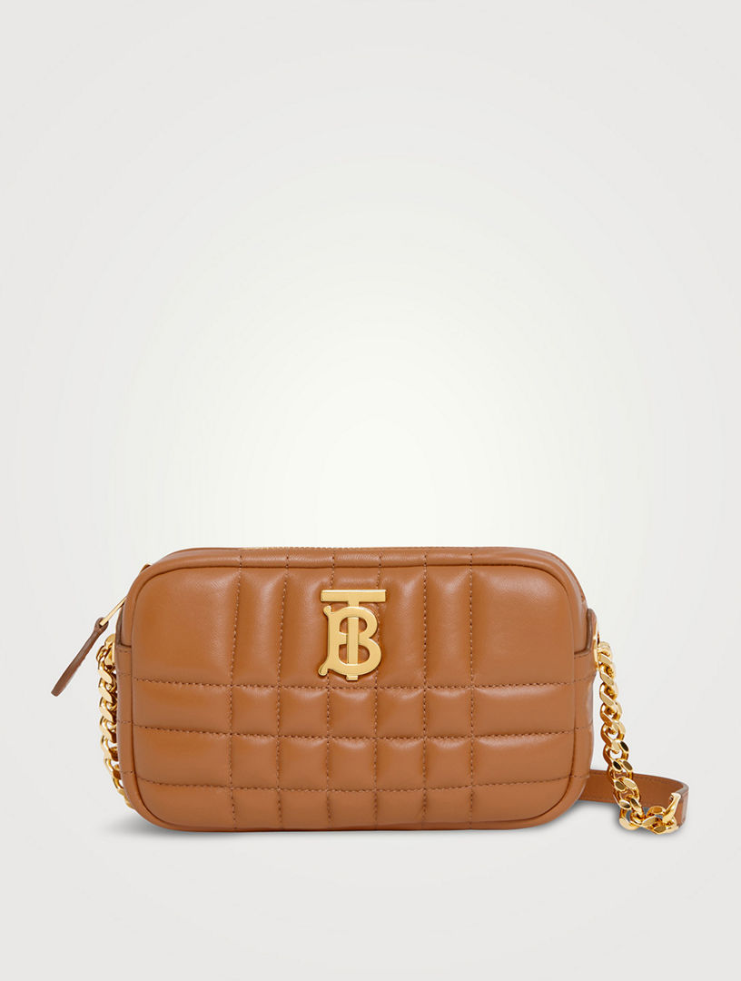 Burberry Leather Quilted Lola Clutch Bag - Neutrals - One Size