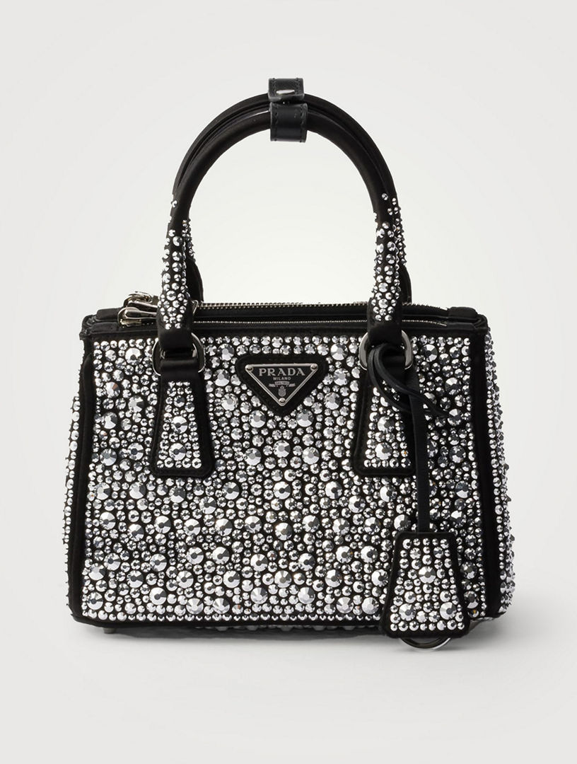Prada Galleria Satin Micro-bag With Decorations