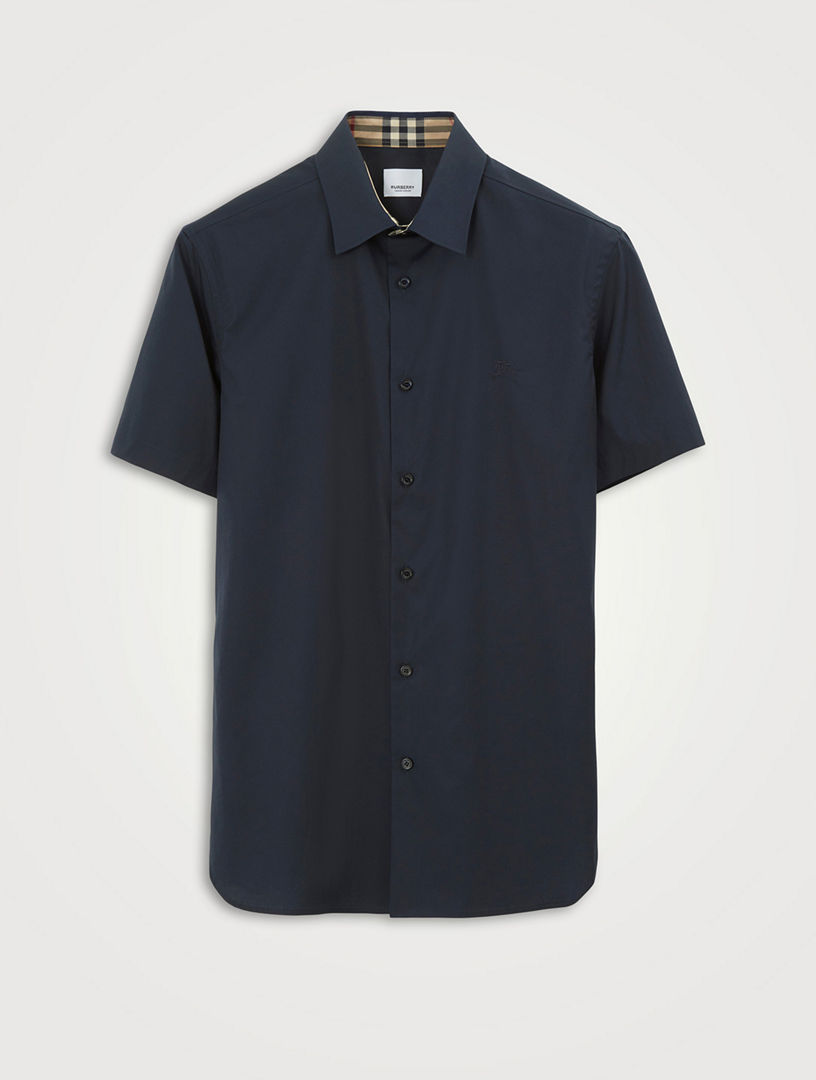 Burberry stretch cotton shirt on sale