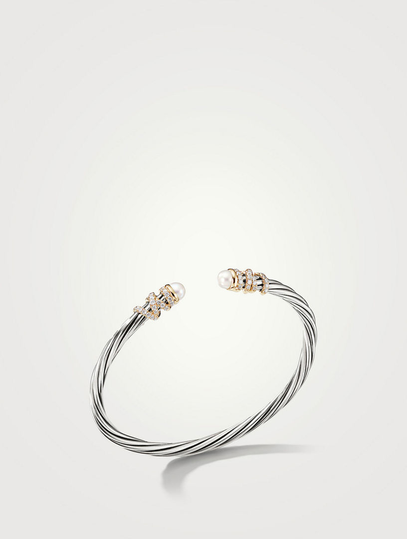 DAVID YURMAN Helena Bracelet In Sterling Silver With Pearls, 18k