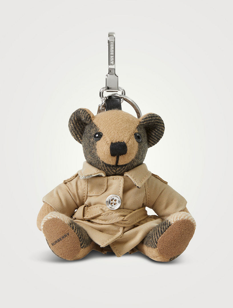 Burberry Thomas Trench-coat Teddy Bear Key-ring in Natural