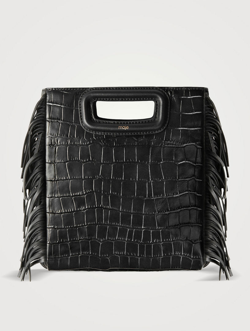 MAJE M Bag In Crocodile-effect Leather Holt Renfrew