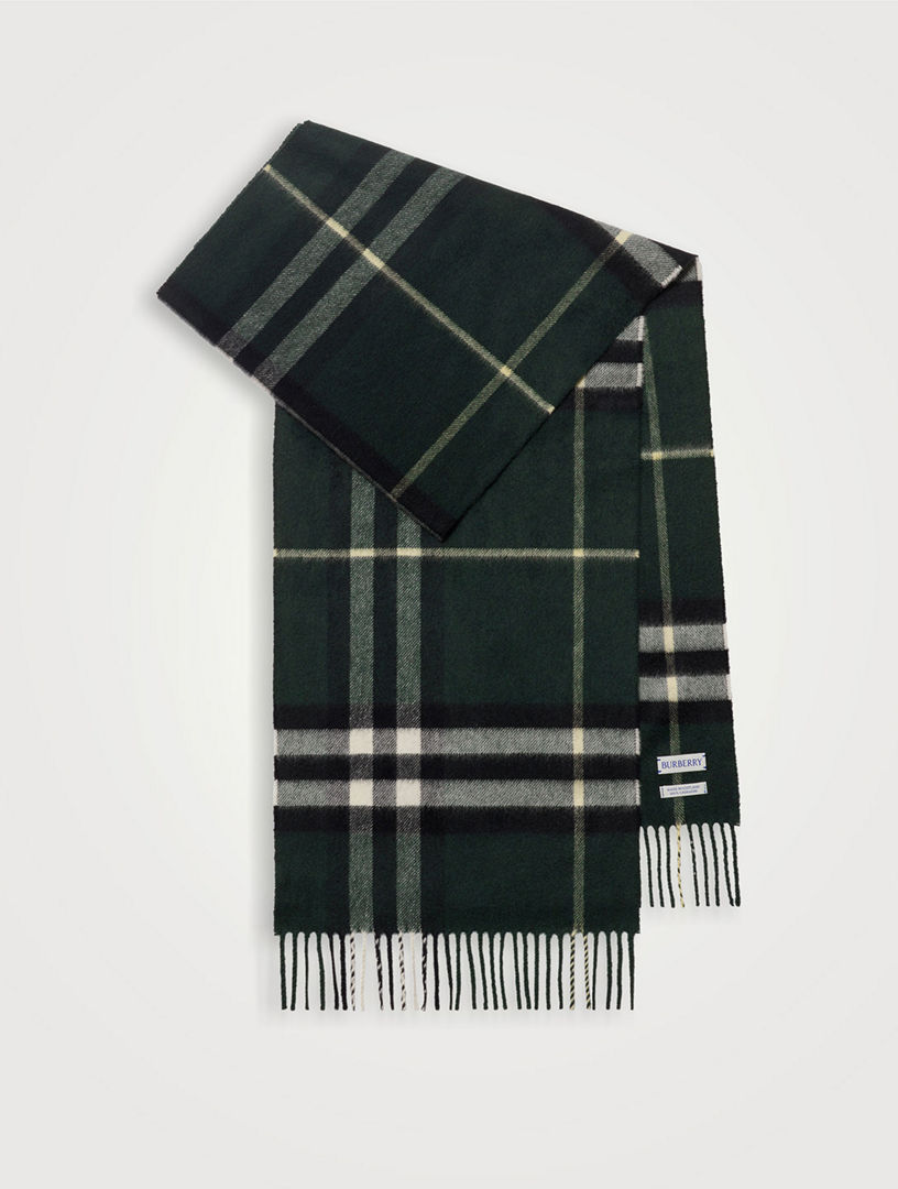 BURBERRY Check Cashmere Scarf | Holt Renfrew