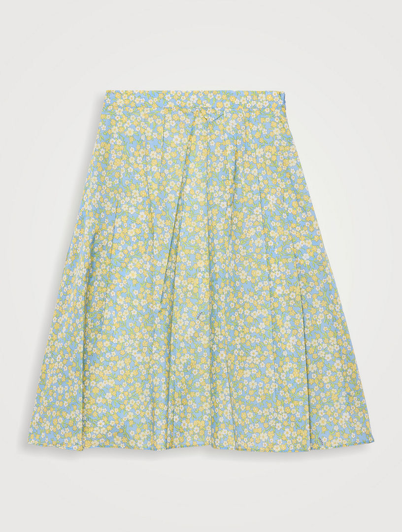 PRADA Full Floral Print Re-nylon Skirt | Holt Renfrew