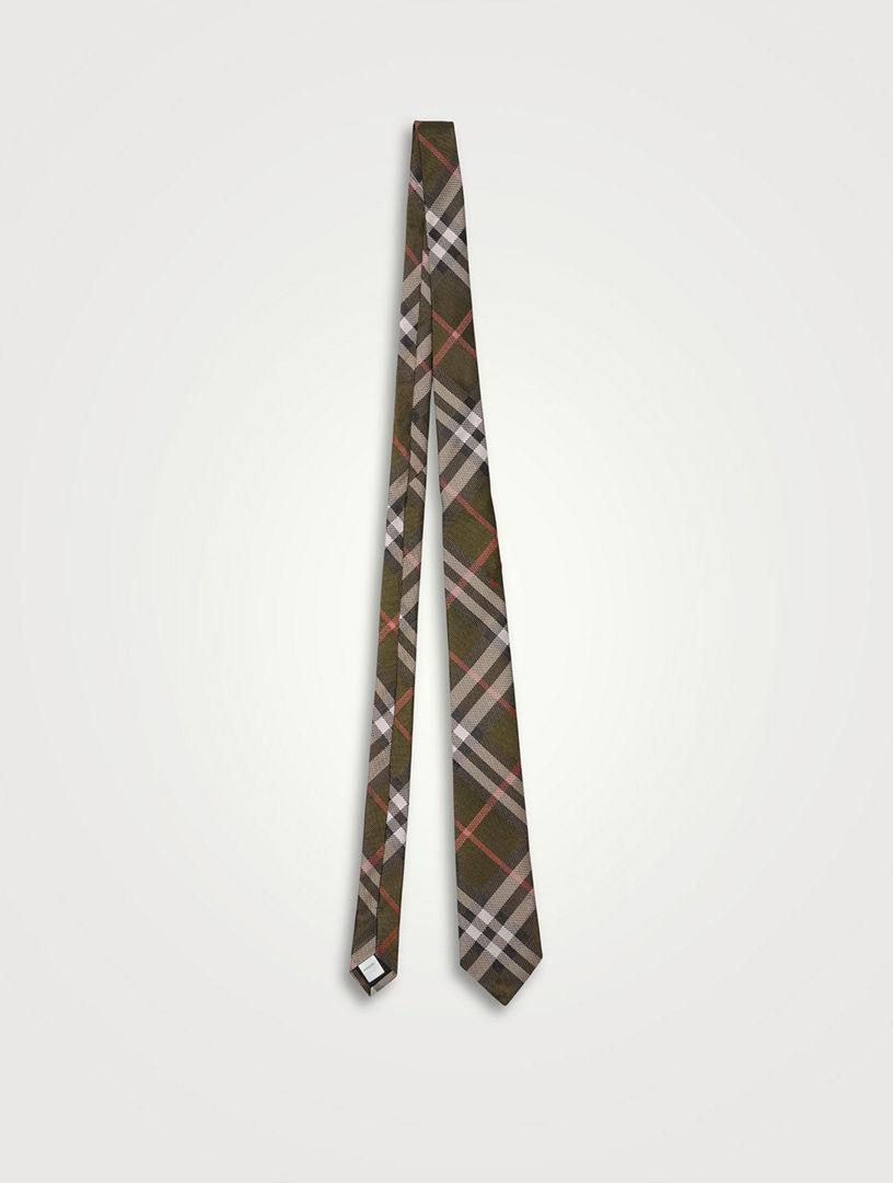 BURBERRY Check Silk Tie Holt Renfrew