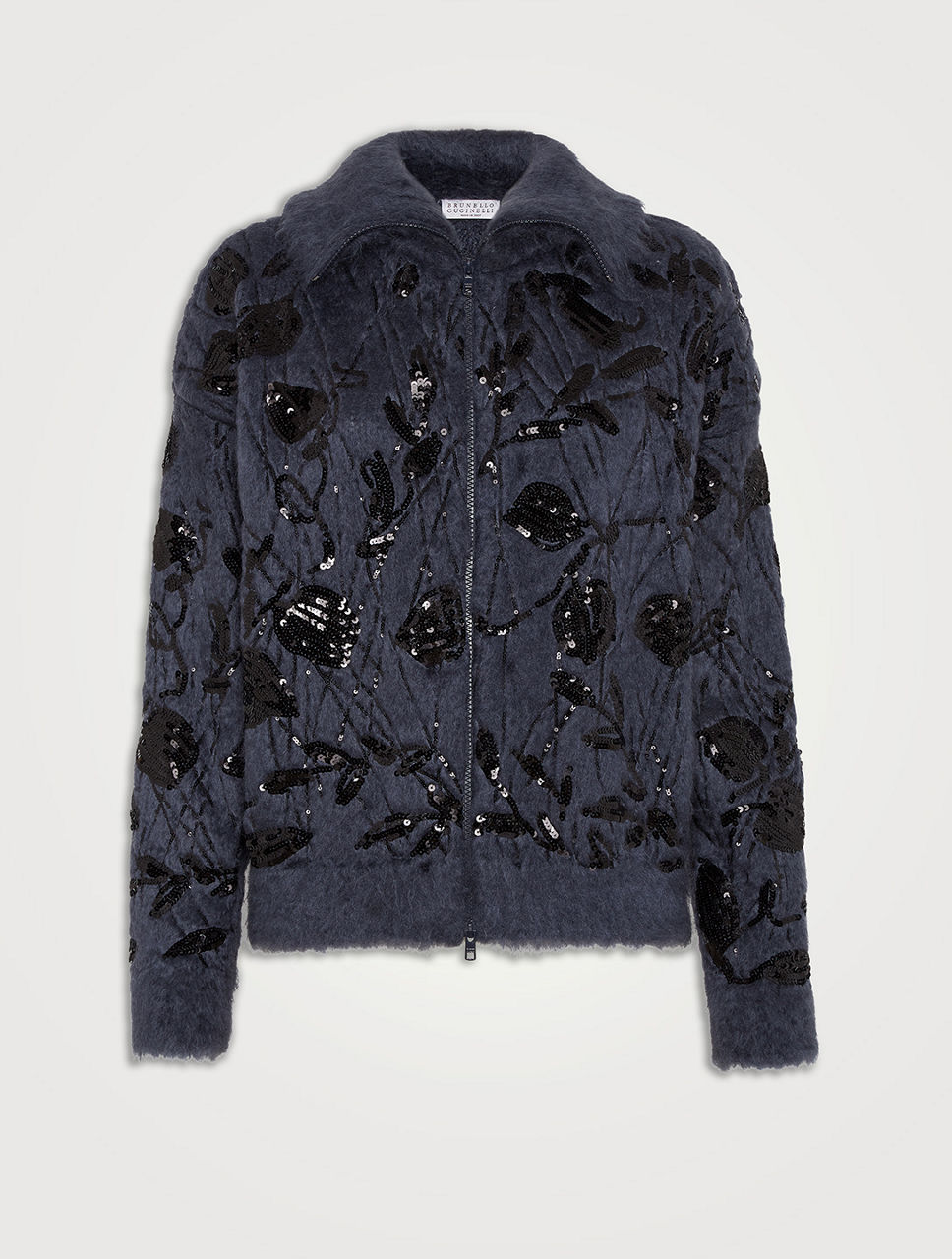 BRUNELLO CUCINELLI Mohair And Wool Cardigan With Embroidery | Holt