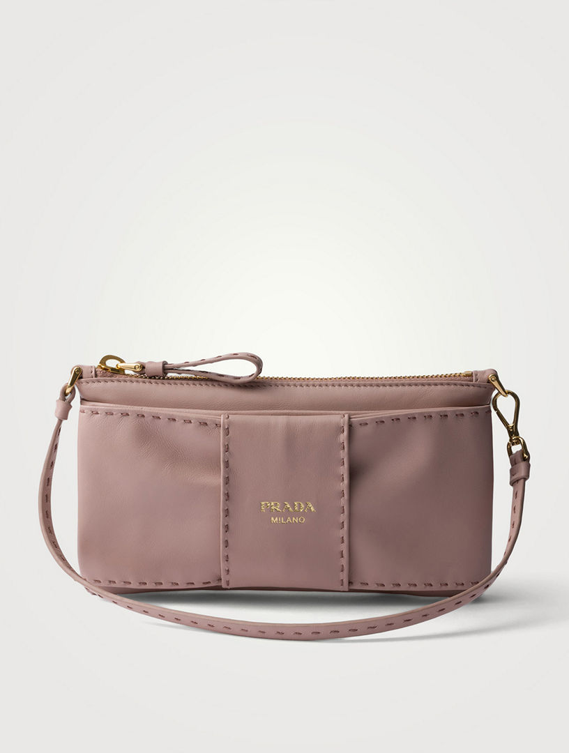 PRADA　A5サイズ ジッパーポーチ PRADA Nappa Leather Zipper Pouch | Holt Renfrew