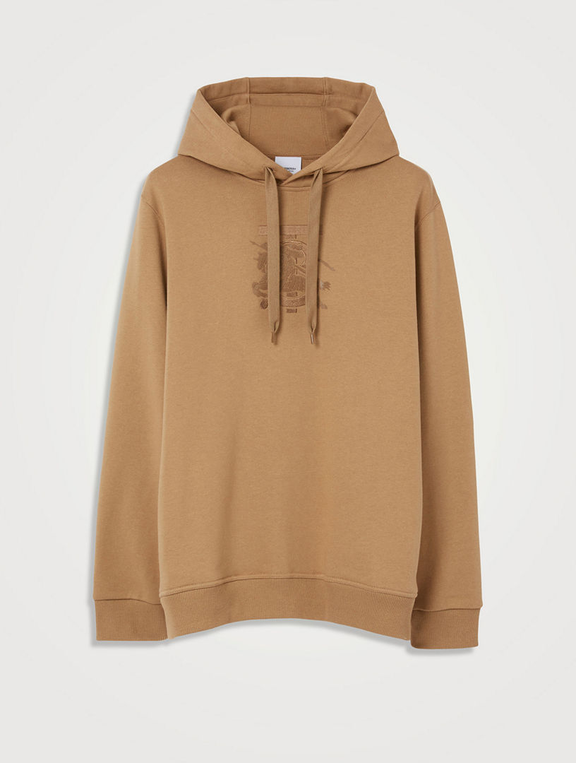 BURBERRY Embroidered Monogram Ekd Cotton Hoodie | Holt Renfrew