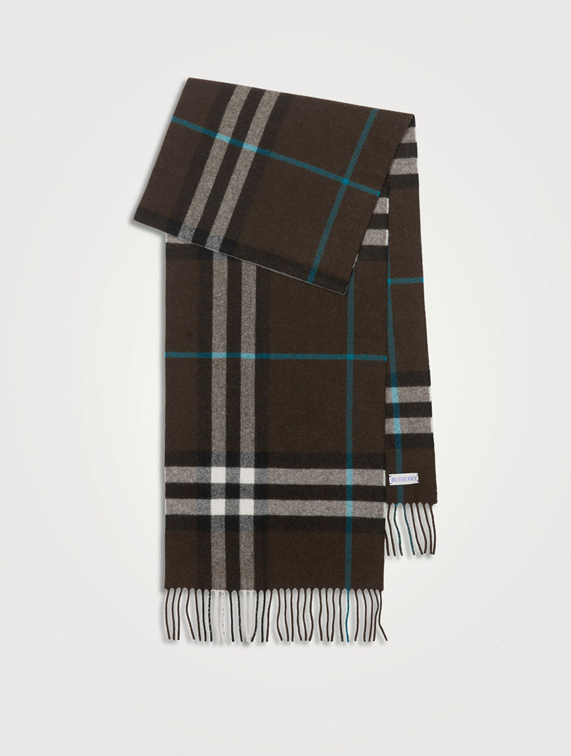 Check Cashmere Scarf