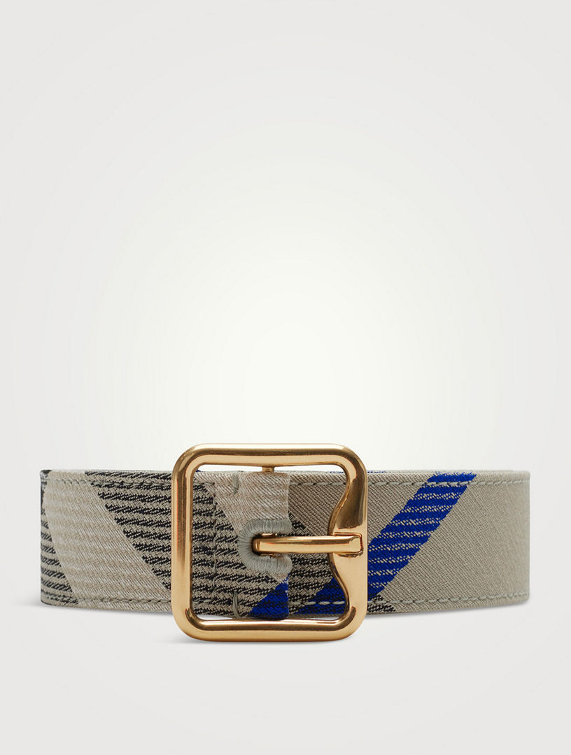 BURBERRY Check B Buckle Belt Holt Renfrew