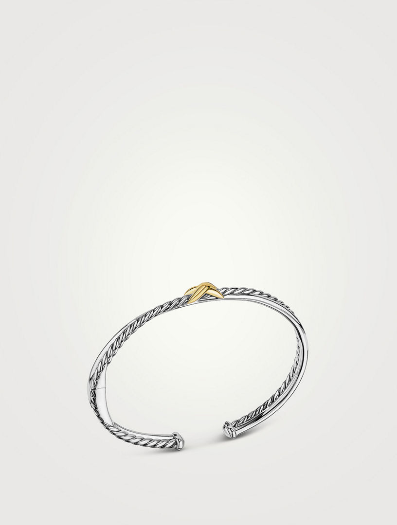 DAVID YURMAN Petite X Center Station Bracelet In Sterling Silver