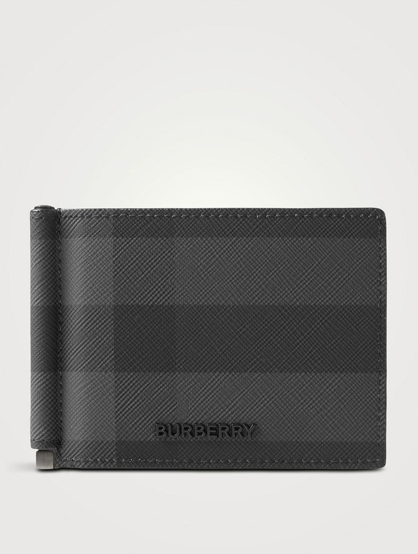 BURBERRY Check Money Clip Wallet Holt Renfrew
