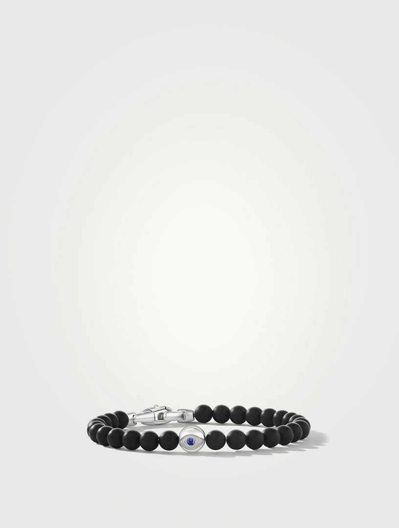 NIALAYA Beaded Bracelet With Black Onyx And Crystal | Holt Renfrew