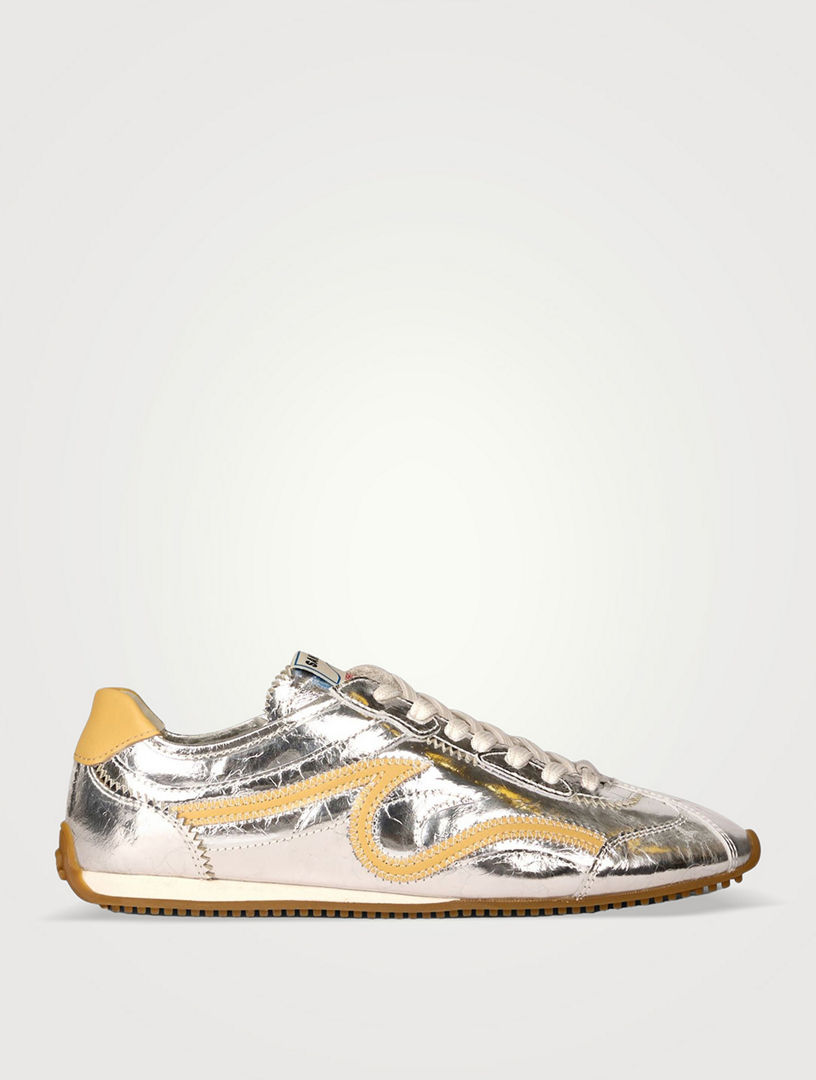 Light Wave Metallic Sneakers