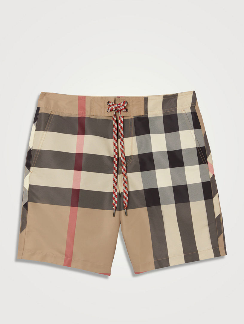 BURBERRY Check Swim Shorts | Holt Renfrew