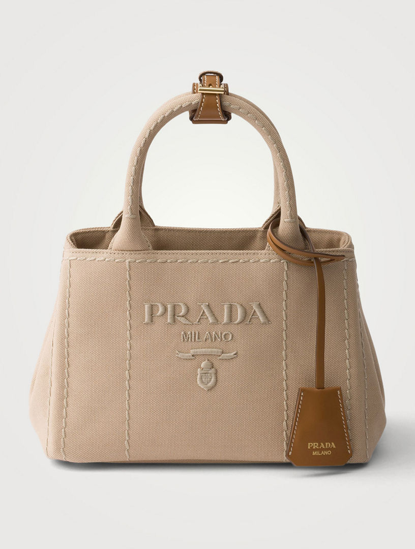 PRADA Prada Jardinière Cotton Canvas Mini-bag | Holt Renfrew