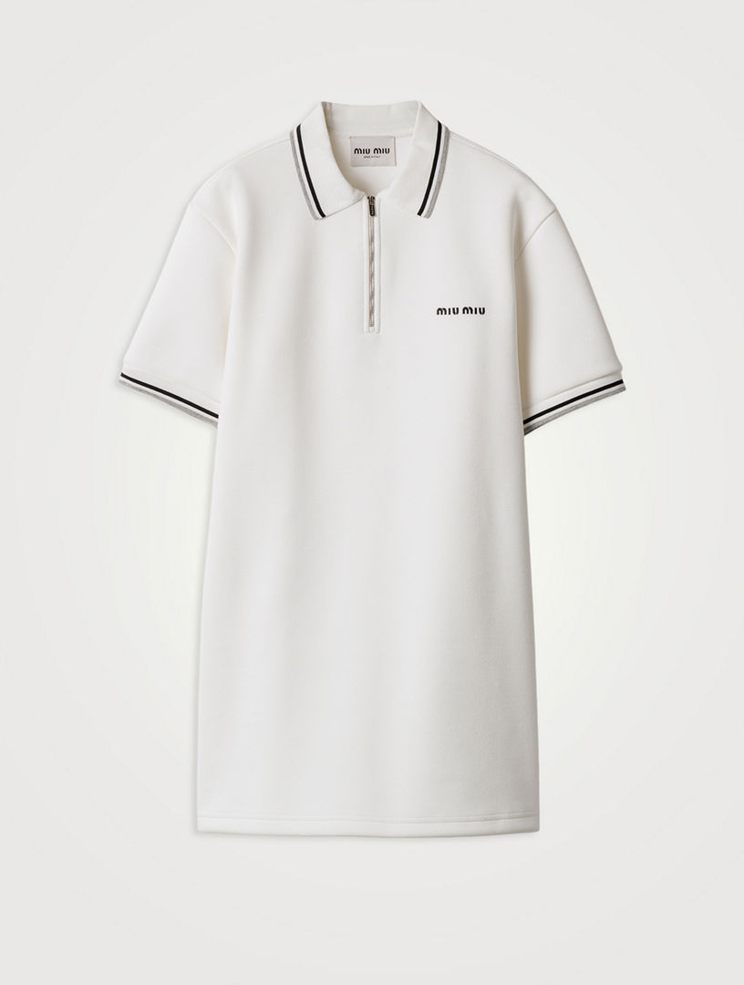 MIU MIU Bonded Piqu And Technical Jersey Dress | Holt Renfrew