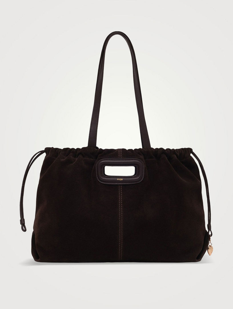 Sac M tote en cuir suède