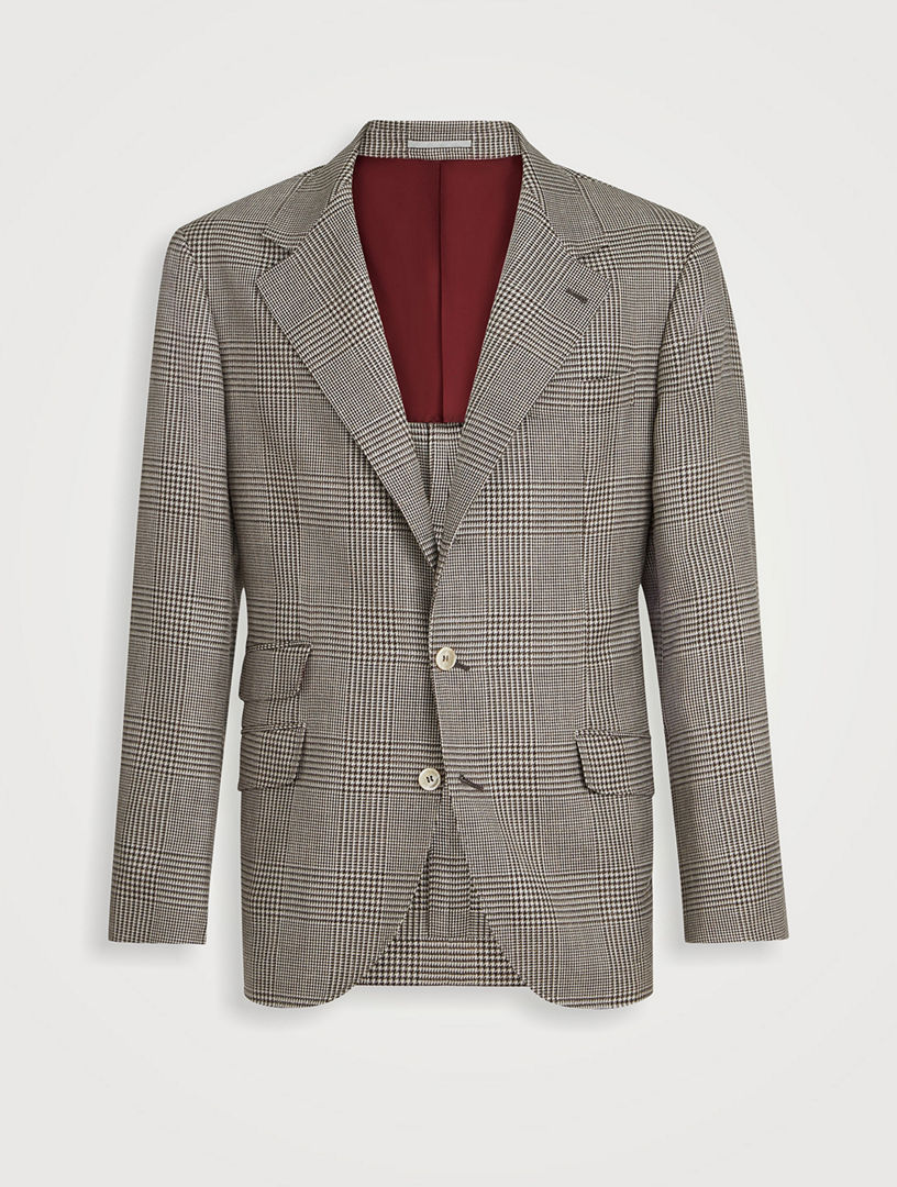BRUNELLO CUCINELLI Prince Of Wales Blazer | Holt Renfrew