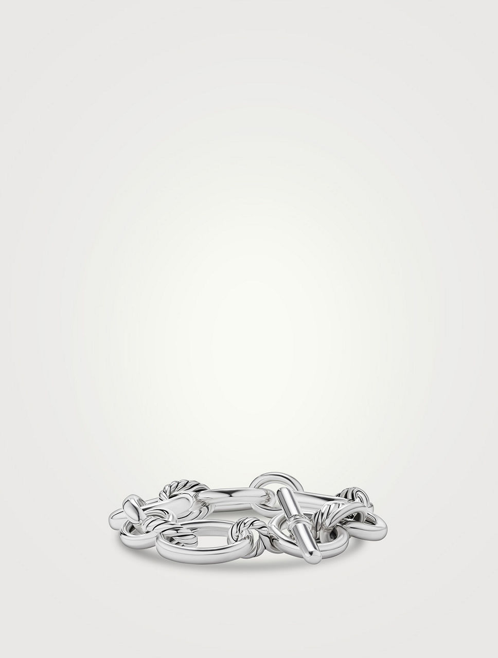 Dy Mercer™ Chain Bracelet Sterling Silver With Pavé Diamonds