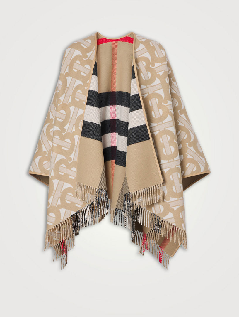 Burberry store wool poncho