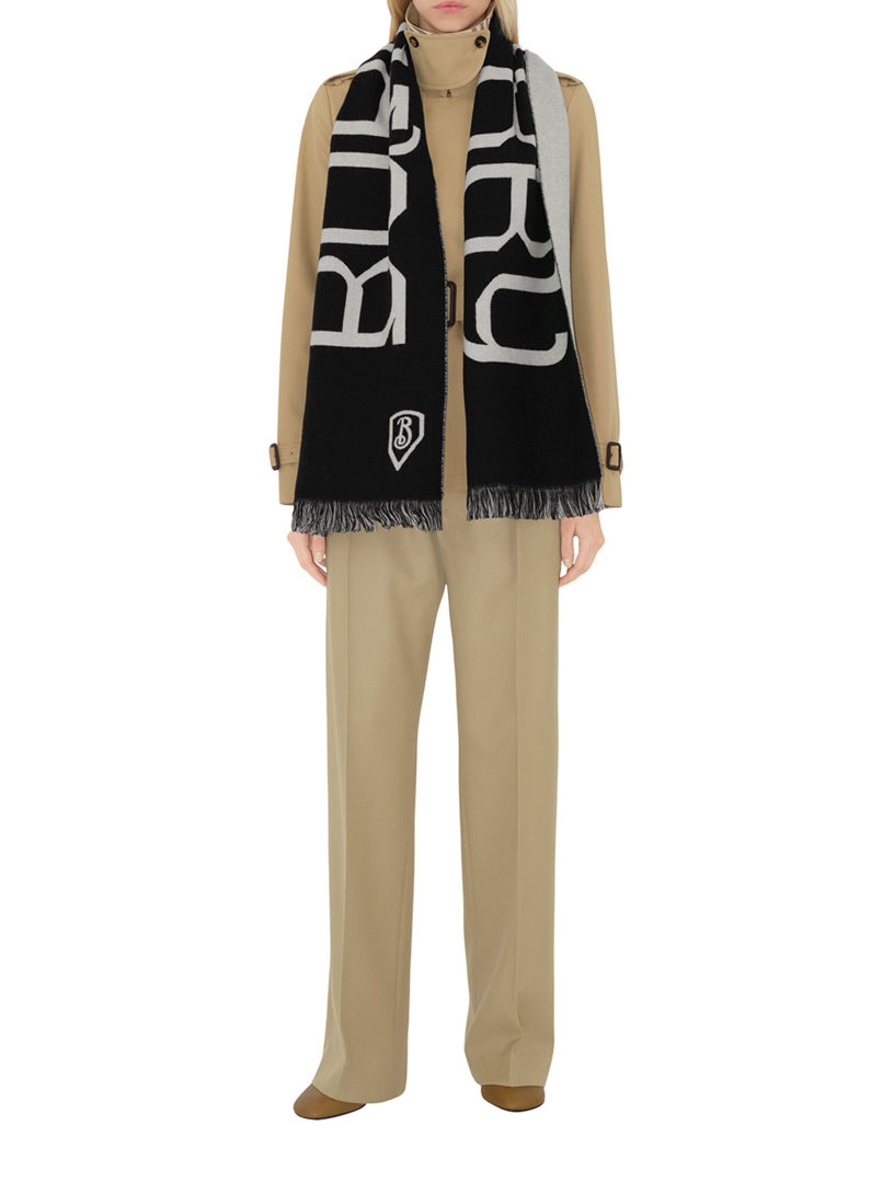 Logo Wool Scarf