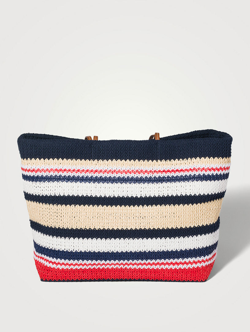 MIU MIU Raffia-effect Woven Tote Bag | Holt Renfrew