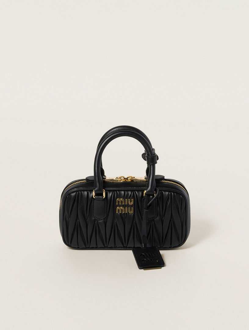 MIU MIU Wander Matelassé Nappa Leather Hobo Mini-bag | Holt