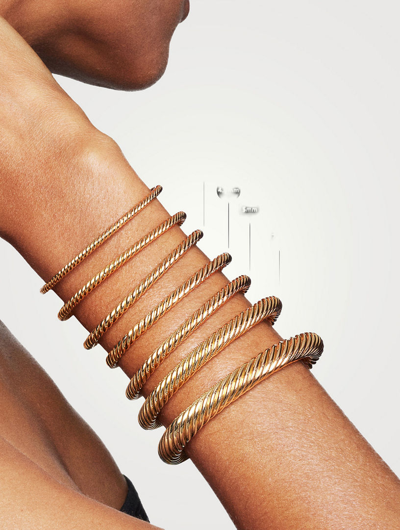 DAVID YURMAN X Cablespira® Station Bracelet In 18k Yellow Gold