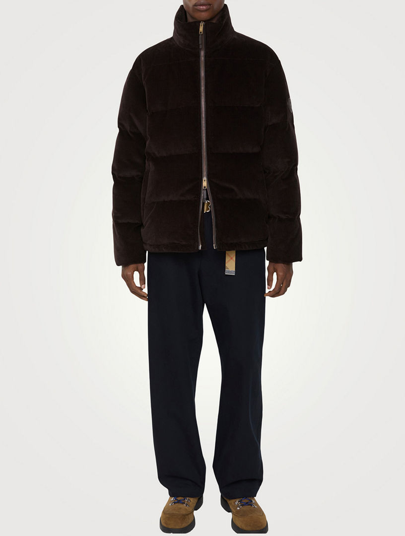 BURBERRY Corduroy Snowdon Puffer Jacket | Holt Renfrew