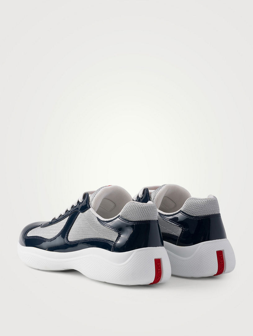 PRADA Patent Leather And Technical Fabric Prada America's Cup