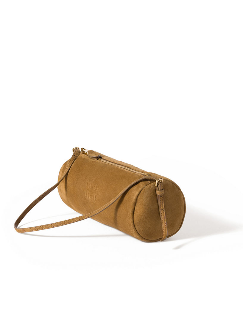ショルダーバッグ・ポシェット MIU MIU Mustard Suede Crossbody Bag MIU MIU Suede Pouch | Holt Renfrew