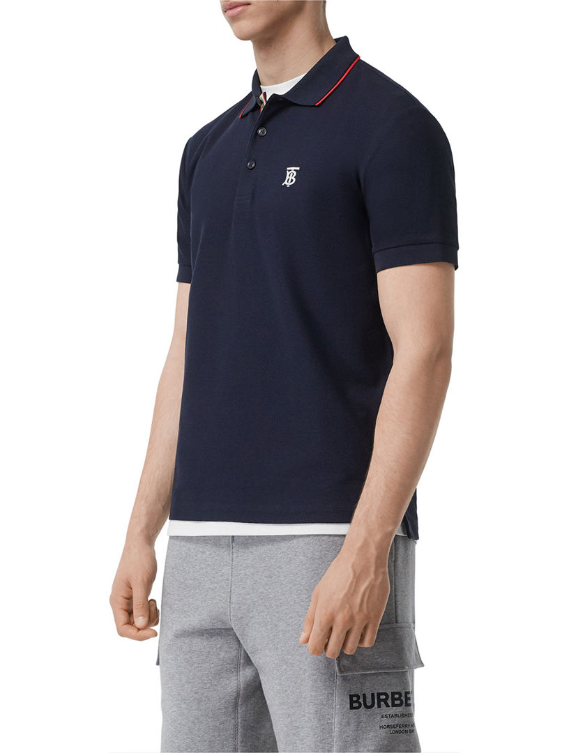 burberry navy blue polo shirt