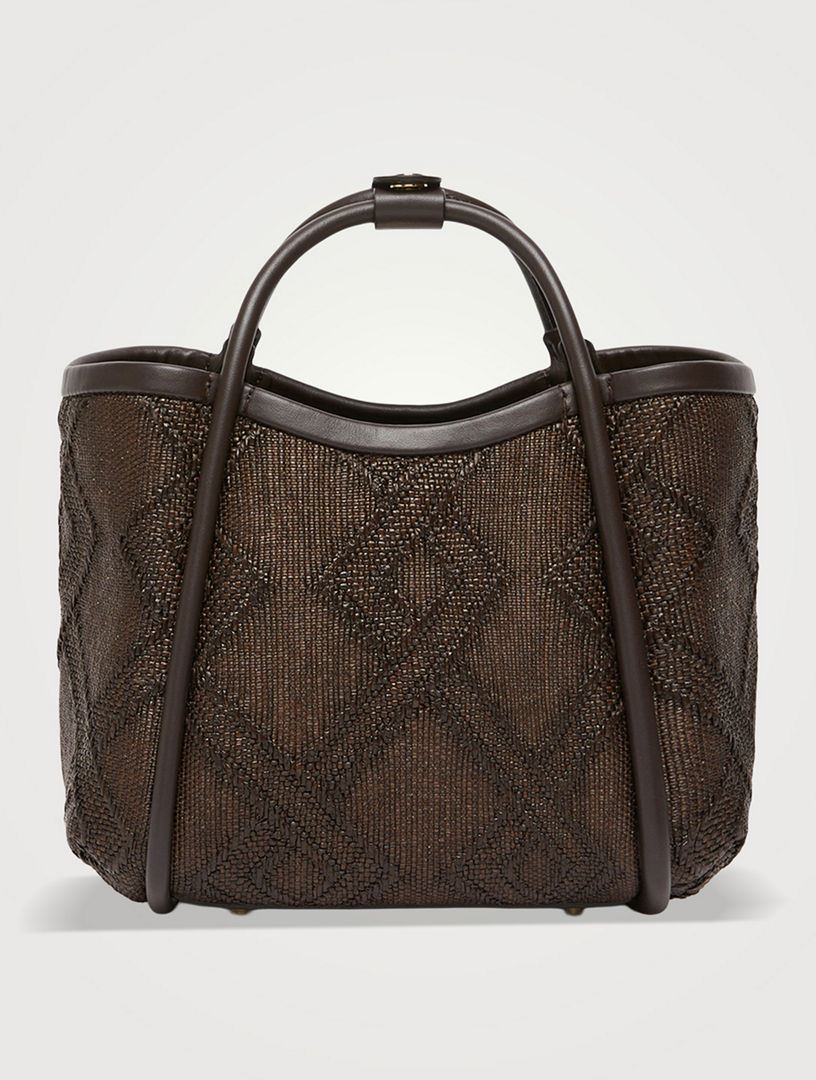 MAX MARA Extra-small Marine Bag In Diamond-patterned Basketweave