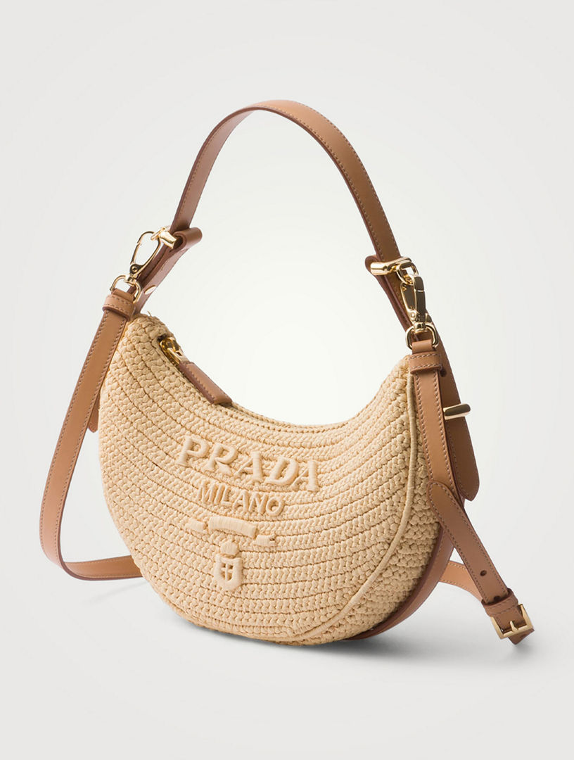 PRADA Prada Arqué Crochet Shoulder Bag | Holt Renfrew