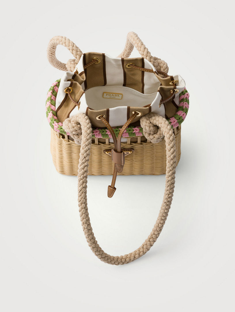 PRADA Wicker Mini-bag | Holt Renfrew