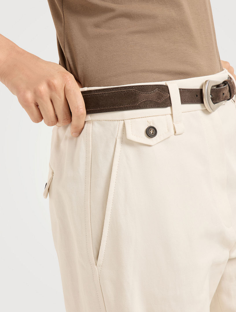 BRUNELLO CUCINELLI Cropped Chino Trousers | Holt Renfrew