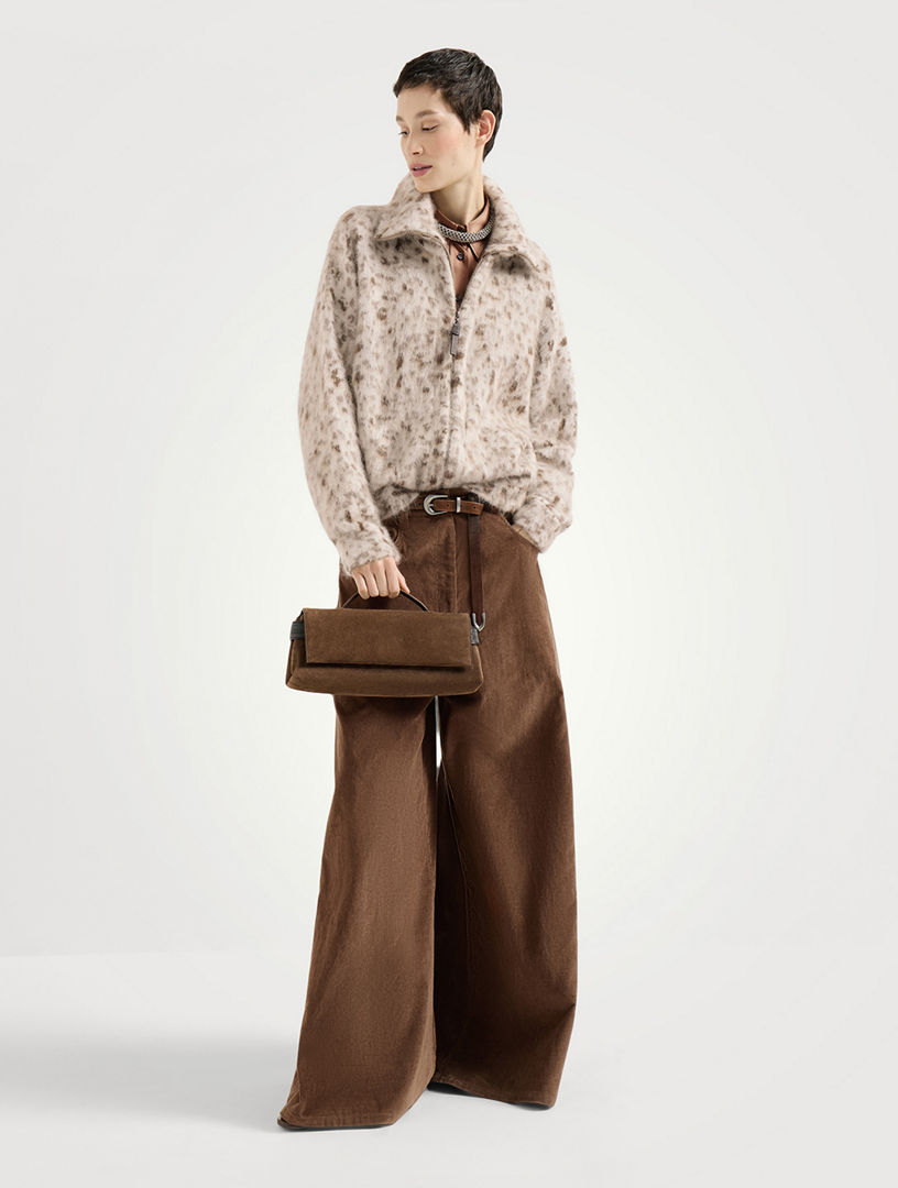 BRUNELLO CUCINELLI Lynx Jacquard Cardigan | Holt Renfrew