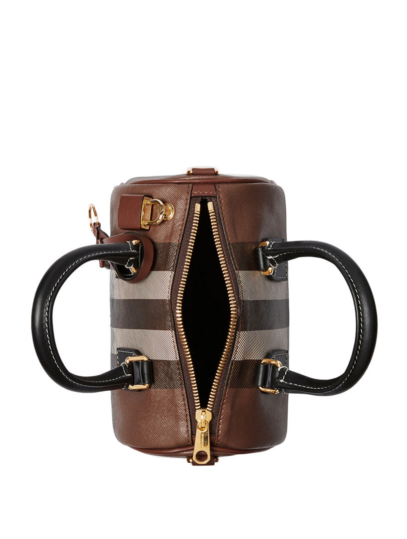 BURBERRY Mini Check Bowling Bag | Holt Renfrew
