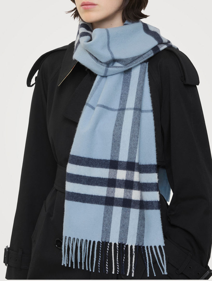 BURBERRY Check Cashmere Scarf | Holt Renfrew
