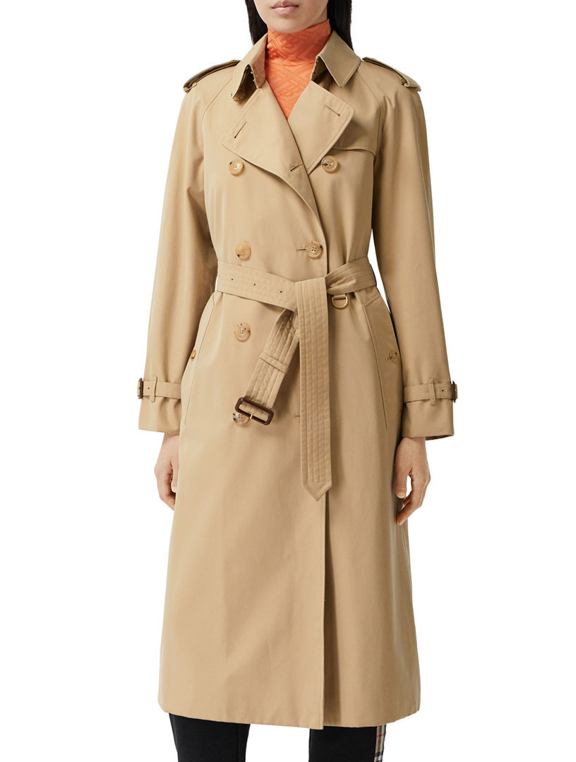 Waterloo Cotton Trench Coat in Beige - Burberry