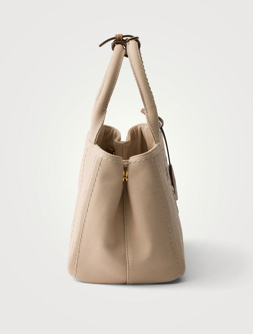 PRADA Prada Jardinière Small Cotton Canvas Bag | Holt Renfrew