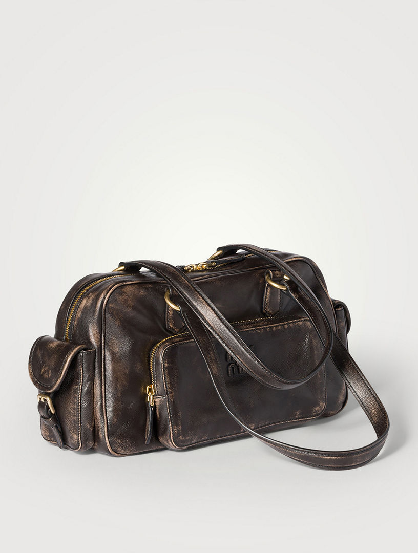 MIU MIU Pocket Nappa Leather Top-handle Bag | Holt Renfrew