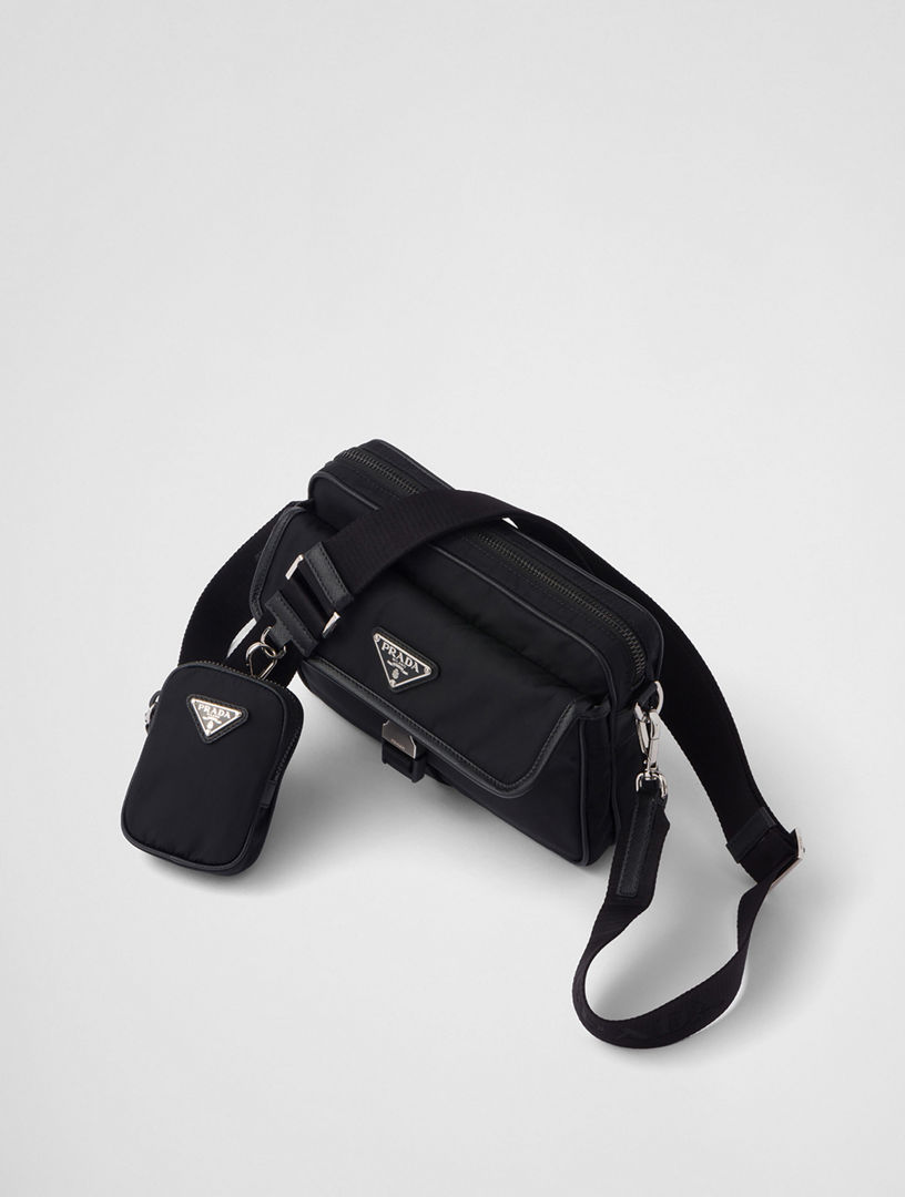 PRADA Re-nylon And Saffiano Leather Shoulder Bag | Holt Renfrew