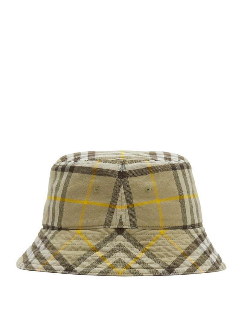 BURBERRY Check Cotton Bucket Hat | Holt Renfrew