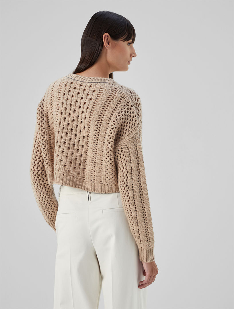 Leoom - Cable Knit Sweater / Mini A-Line Skirt