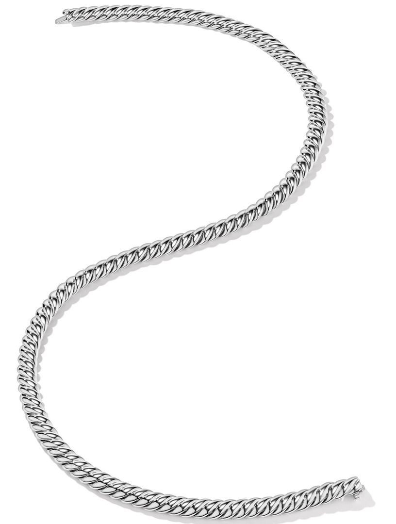 Sculpted Cable Triple Wrap Bracelet Sterling Silver, 8.5mm