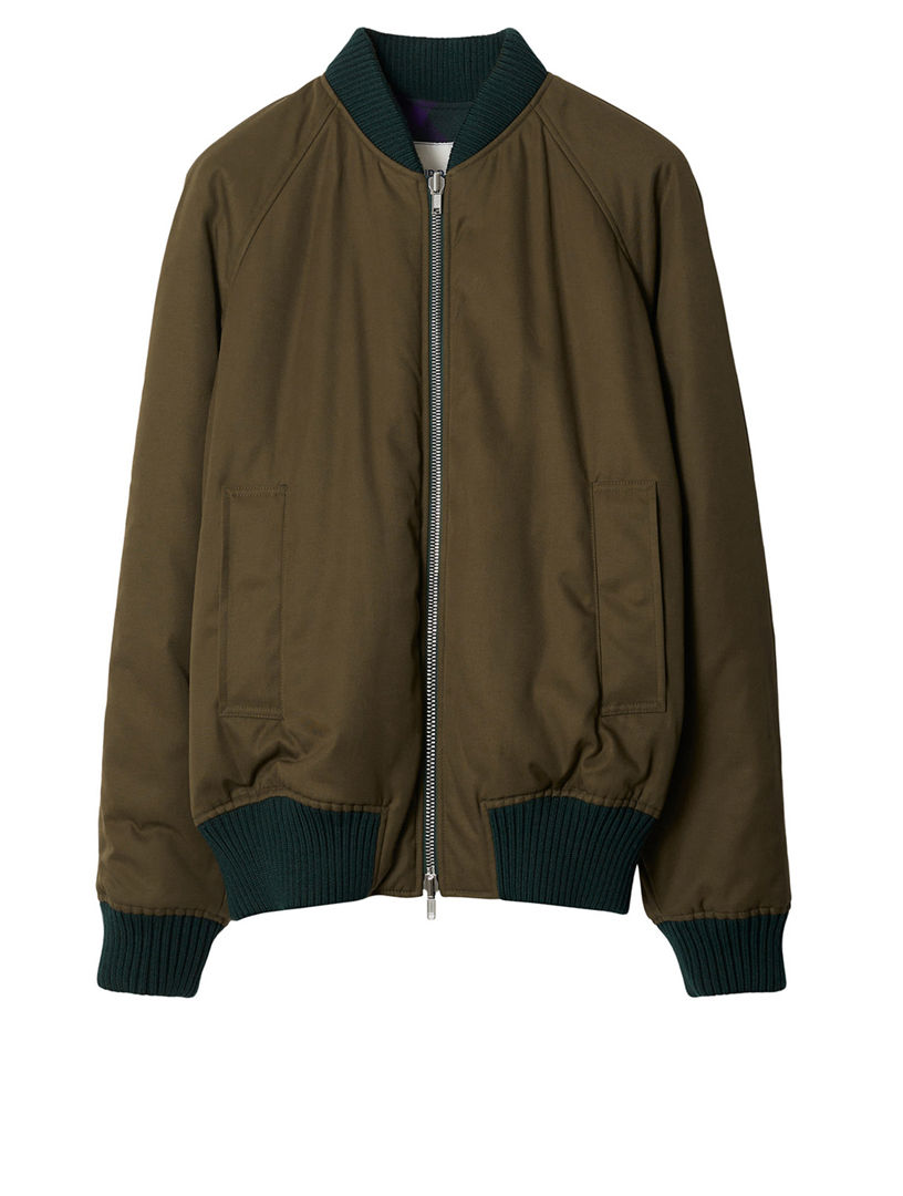 Burberry reversible logo bomber jacket